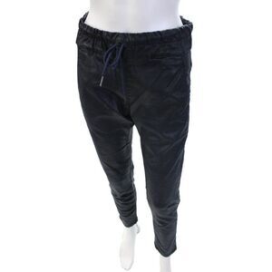Flog Unisex Jogger Pants Ankle Black Drawstring Size 26